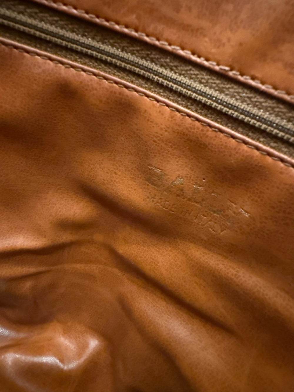 Bally Graphite and Brown Dome Satchel - Picture 3 of 16